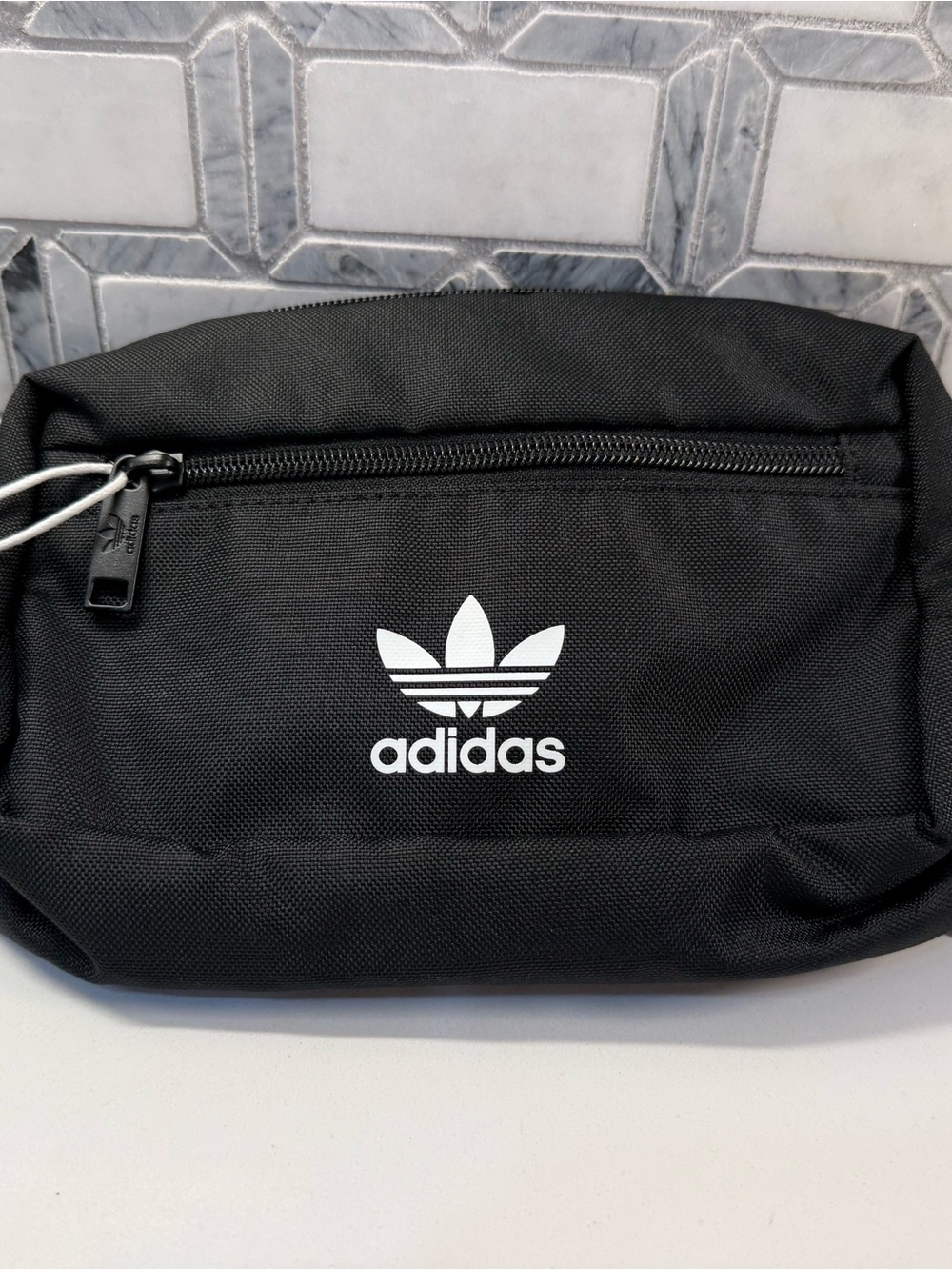 adidas Black Trefoil Belt Bag